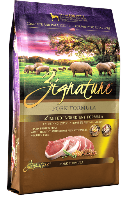 Zignature Dog Food, Pork Formula
