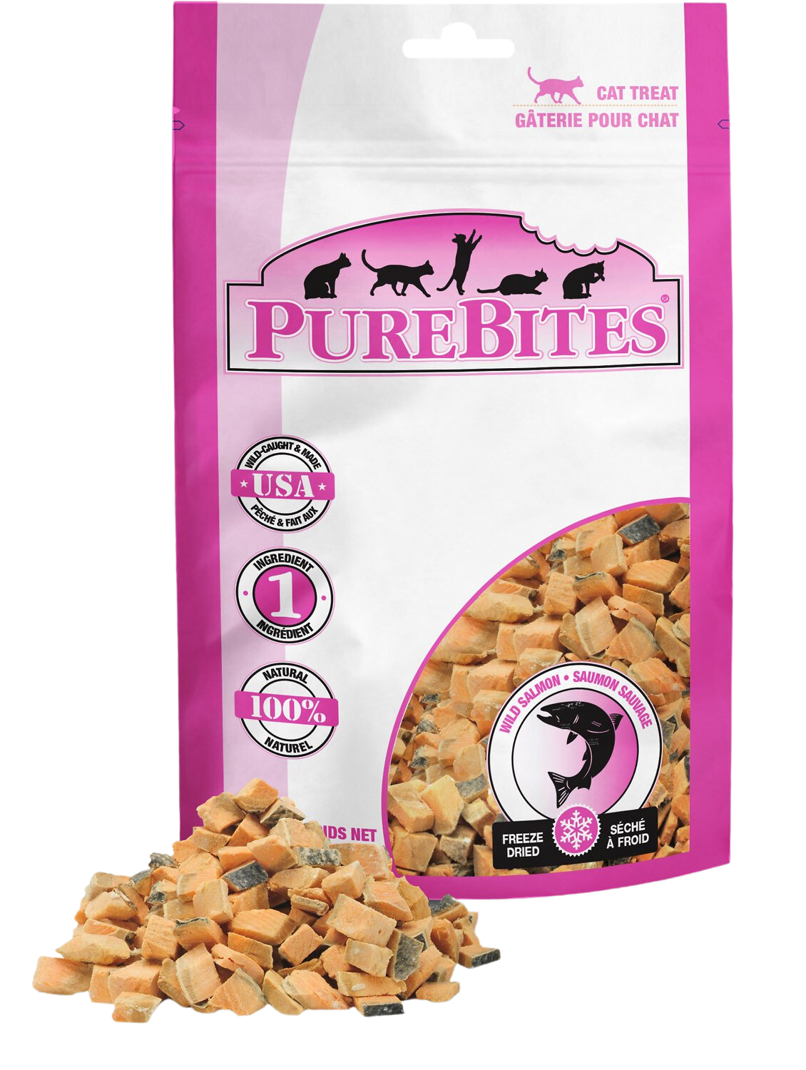 PureBites Freeze-Dried Cat Treats, Wild Salmon