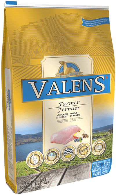Valens Dog Food, Grain-Free, Farmer, Chicken & Turkey