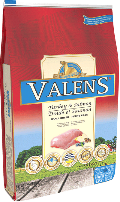 Valens Small Breed Dog Food, Grain-Free, Turkey & Salmon