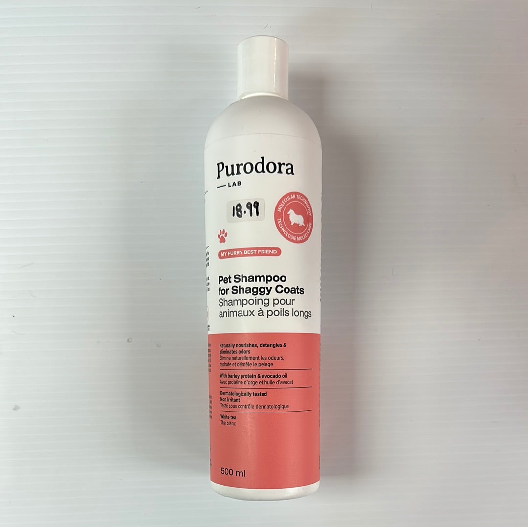 Purodora Pet Shampoo for Shaggy Coats and Odour Neutralizer (500ml)