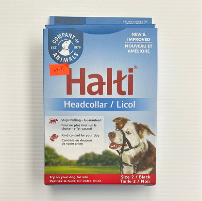 Licol Halti, Arrête de tirer, Taille