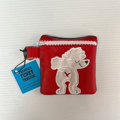 Frankie’s Funky Threads Poop Bag Holder with Zipper