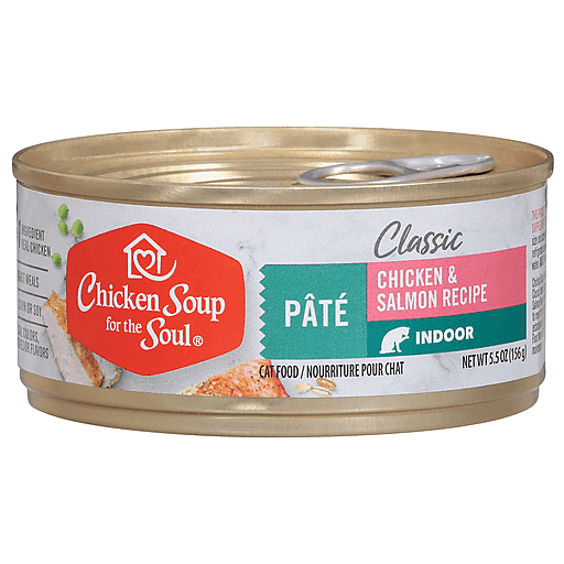 Chicken Soup for the Soul - Pate Chicken & Salmon Indoor Cat Food, 5.5oz