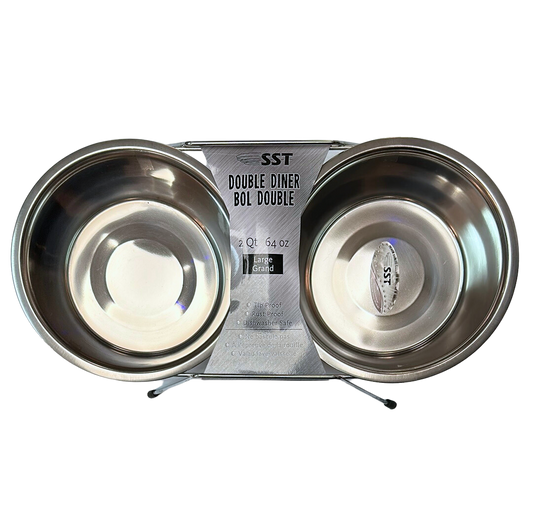 SST Double Diner Dog Dish (2Qt)