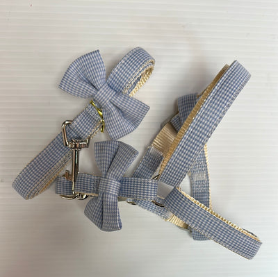 Flowered Harness & Leash Combo Set