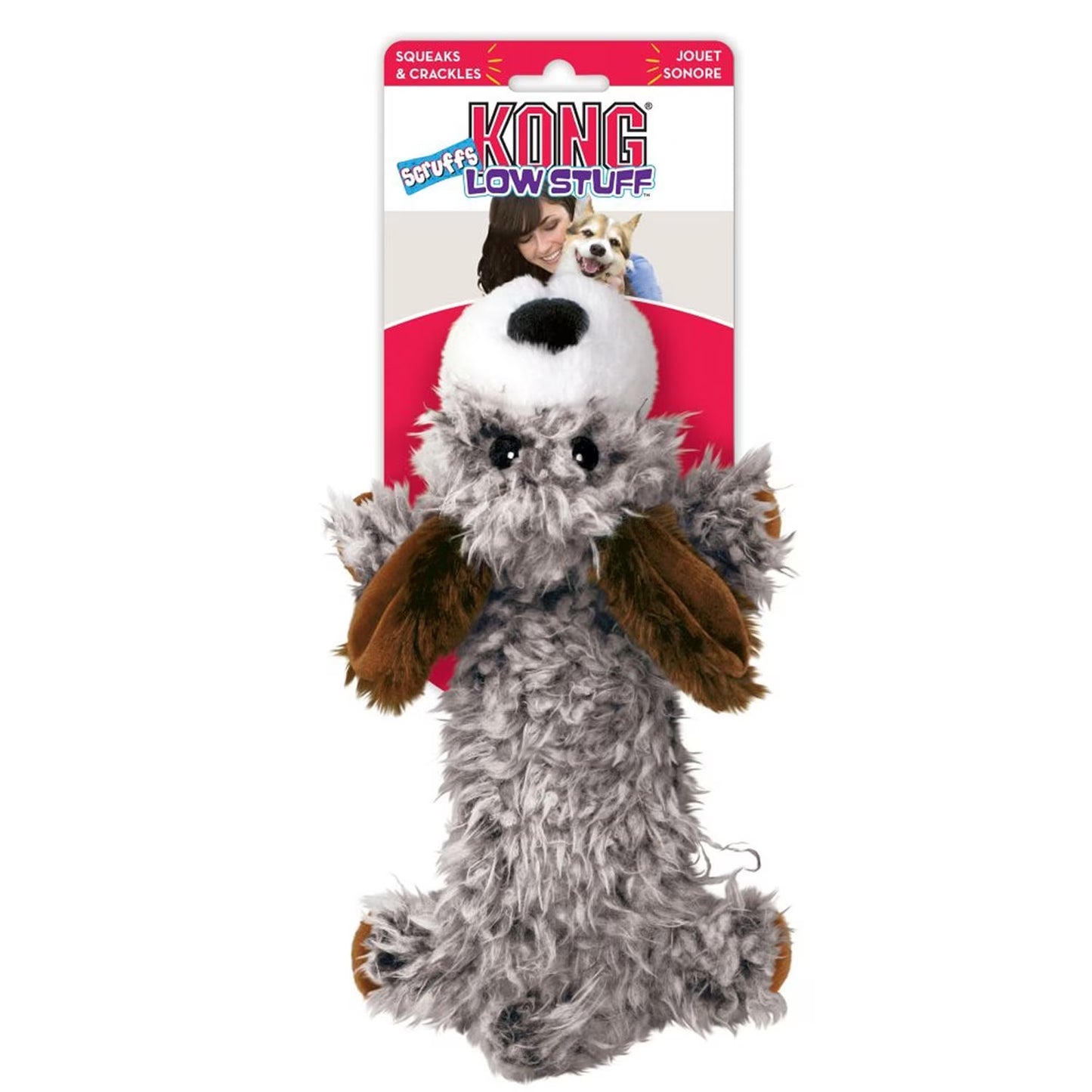 Kong Scruffs Low Stuff Dog, Large