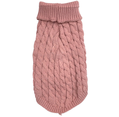Cable Knit Turtle Neck Dog Sweaters