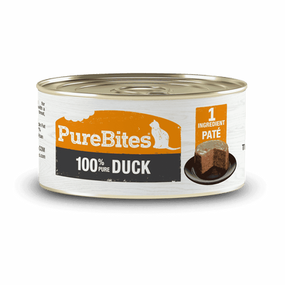 PureBites Duck Pure Protein Paté for Cats, 2.5oz