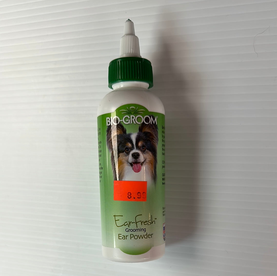 Bio-Groom Ear-Fresh Poudre de toilettage pour chiens et chats