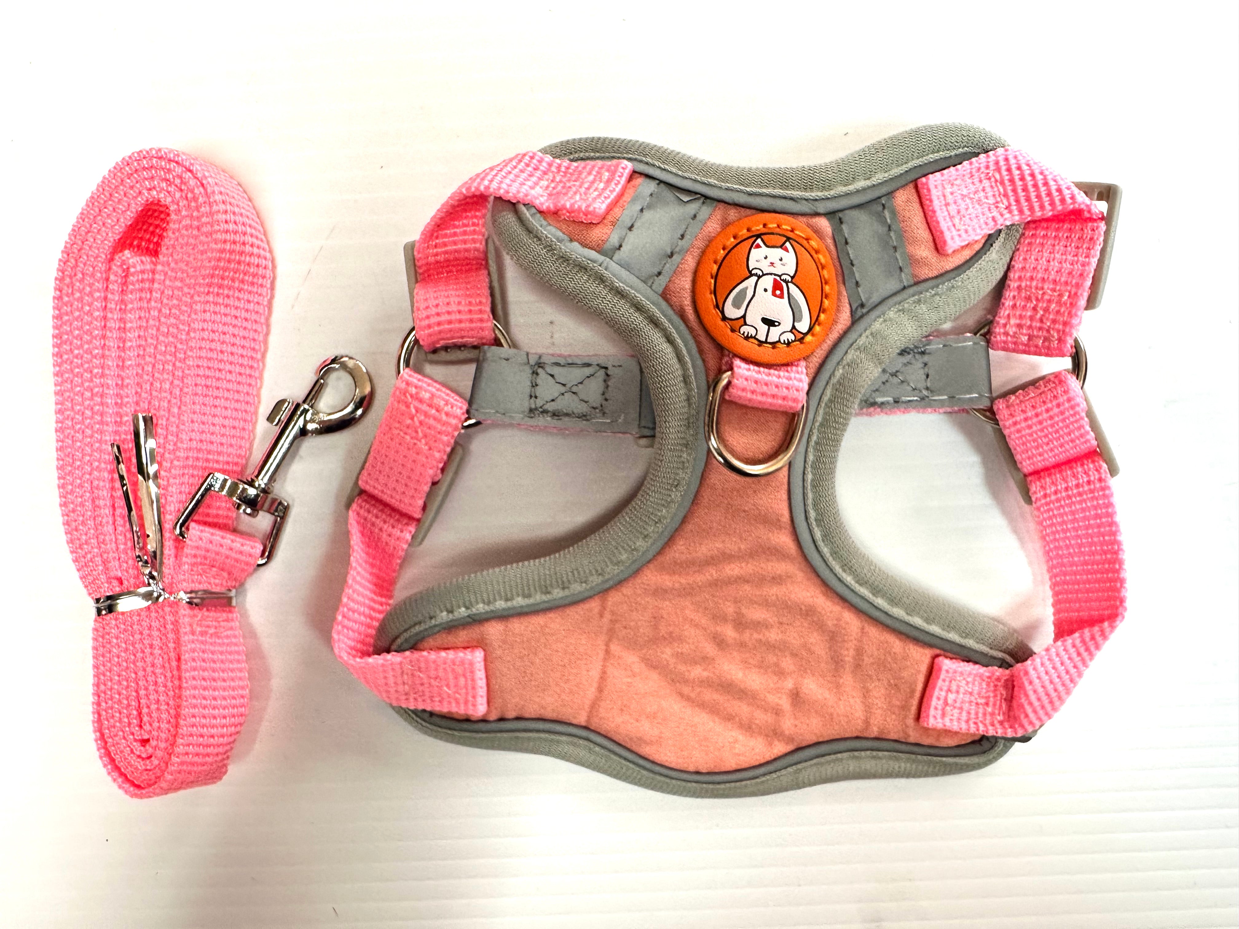 Step-in Harness & Leash Sets with Reflective Trim