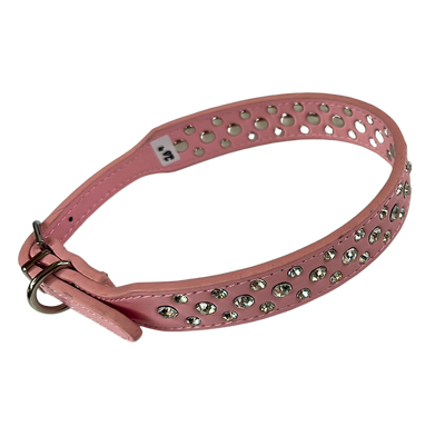 Pleather Rhinestone Collar