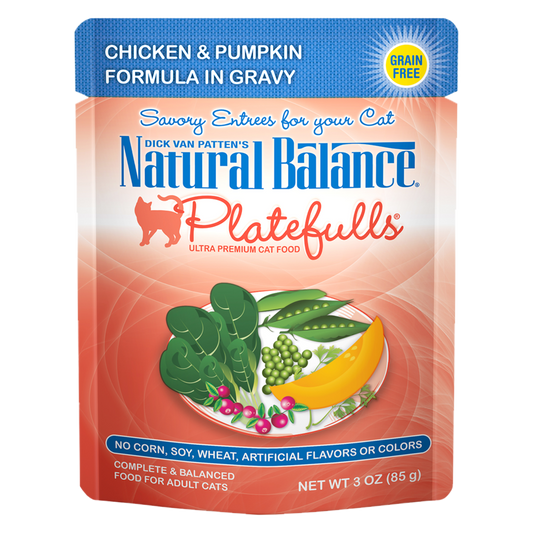 Natural Balance Platefulls® Chicken & Pumpkin Formula in Gravy