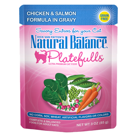 Natural Balance Platefulls® Chicken & Salmon Formula in Gravy