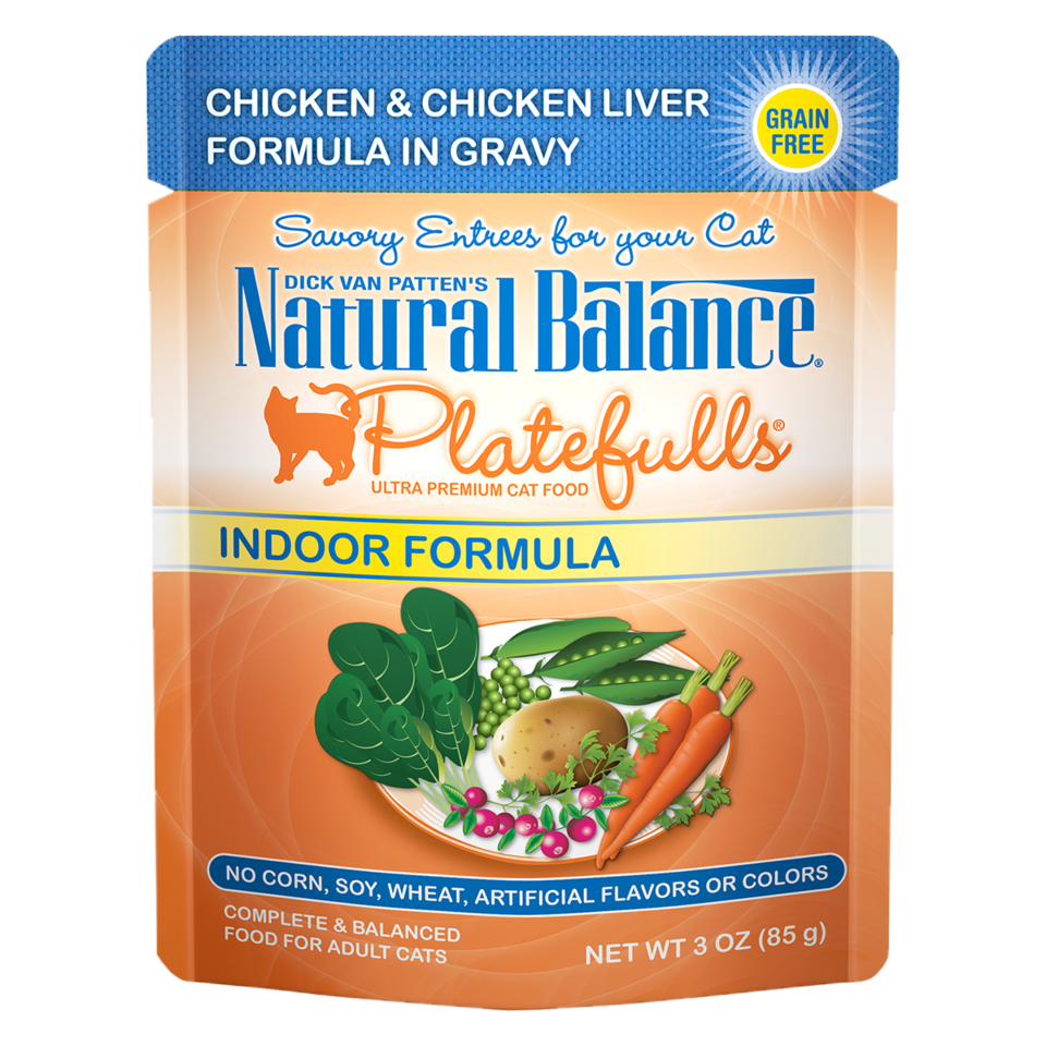 Formule d'intérieur Natural Balance Platefulls®, formule de poulet et de foie de poulet en sauce