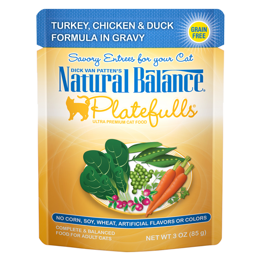 Natural Balance Platefulls® Turkey, Chicken & Duck Formula in Gravy