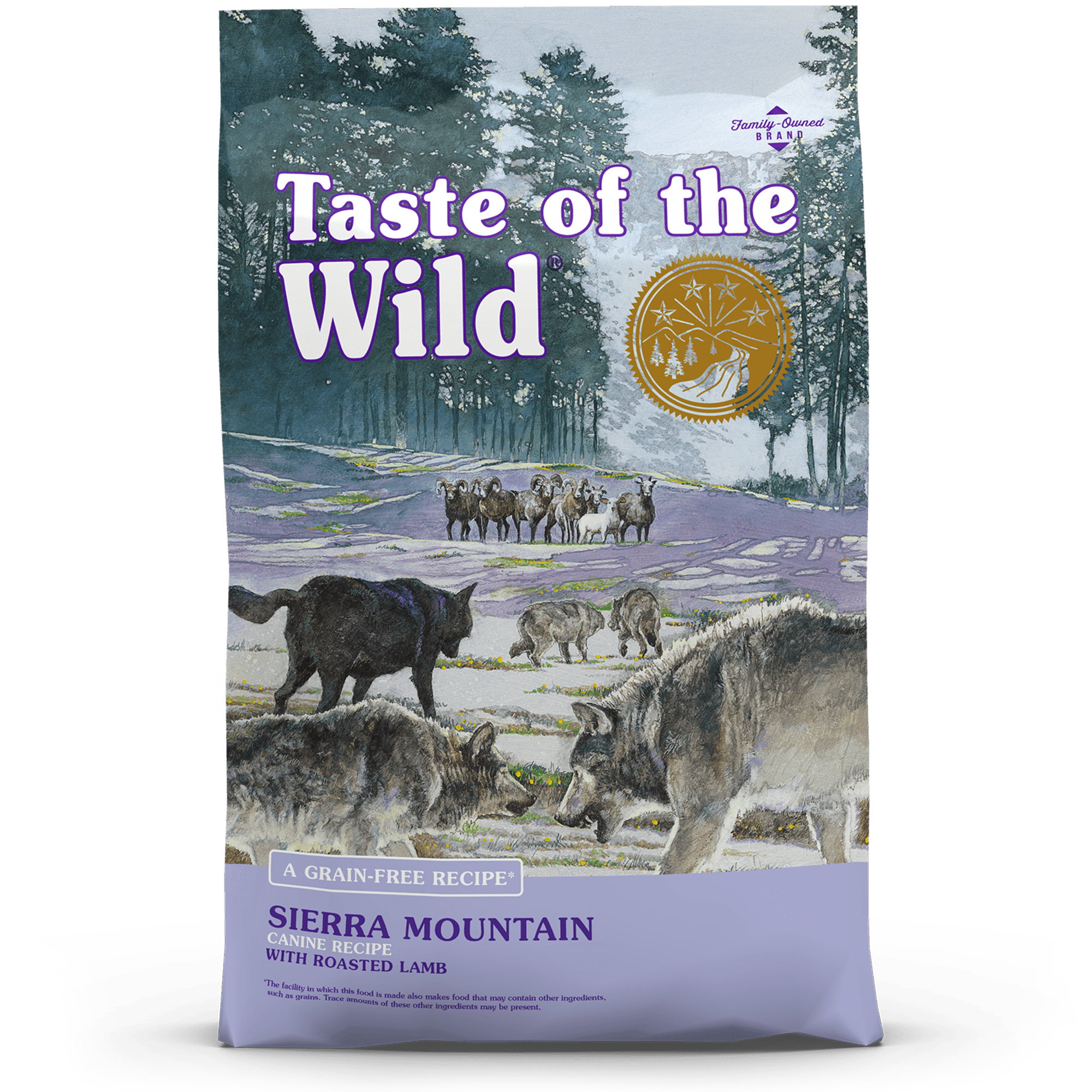 Taste of the Wild Dog Food, Grain-Free, Sierra Mountain, Canine Recipe, Roasted Lamb