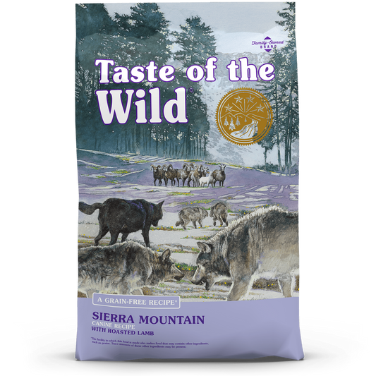 Taste of the Wild Dog Food, Grain-Free, Sierra Mountain, Canine Recipe, Roasted Lamb