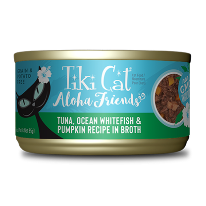 Tiki Cat Aloha Friends Tuna, Ocean Whitefish & Pumpkin